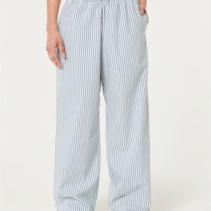 Striped Blue and White Hollister Pants